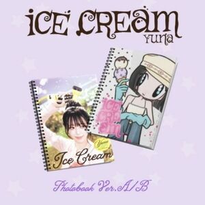 Yuna ( Itzy ) - Ice Cream - Photobook Version - Random Cover  CD